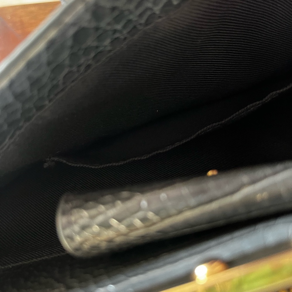 A NEW DAY Gray Croc with Gold Details Crossbody Bag - Picture 11 of 16